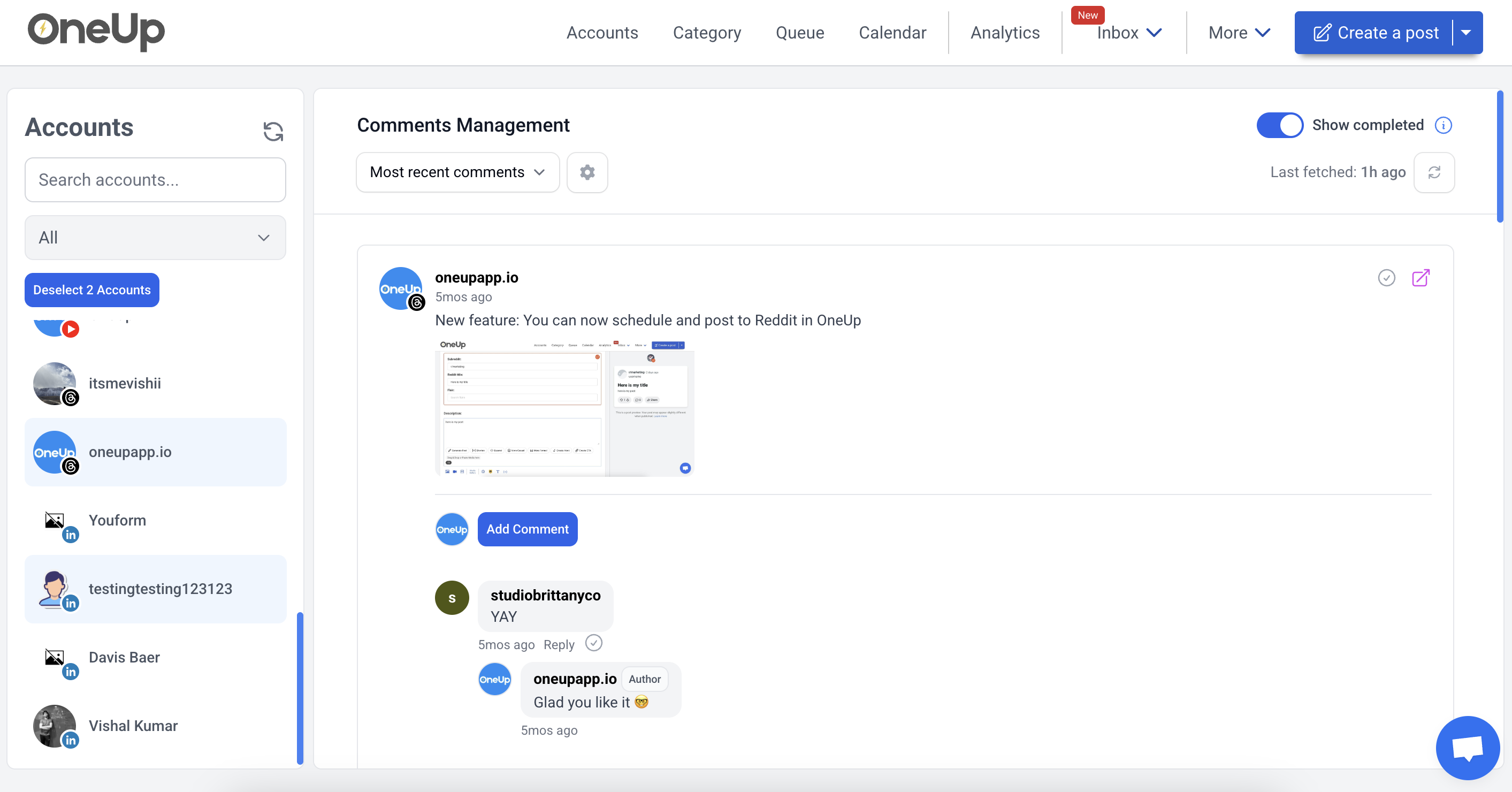 Threads Social Inbox